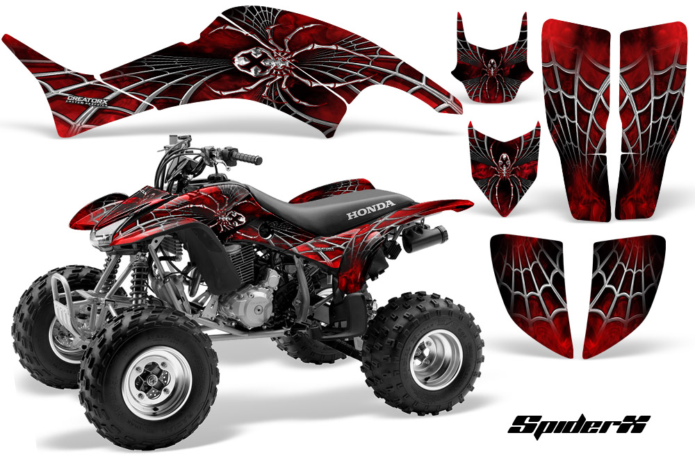 Honda TRX400EX 99-07 Graphics Kit SpiderX Red BB